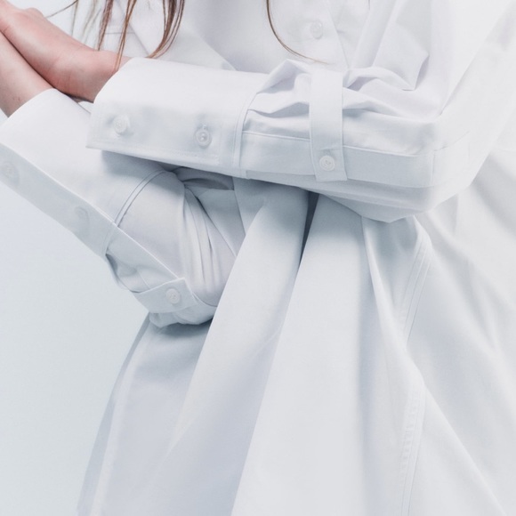 ZARA Oversized Garbadine Shirt - Picture 6 of 10